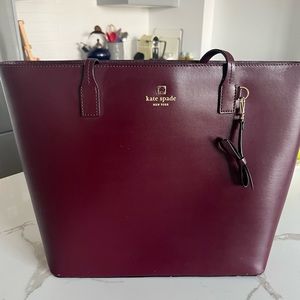 Kate Spade Burgundy Tote